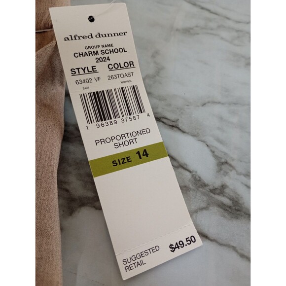 NWT Alfred Dunner Pull On Pants Size 14 - Picture 5 of 8